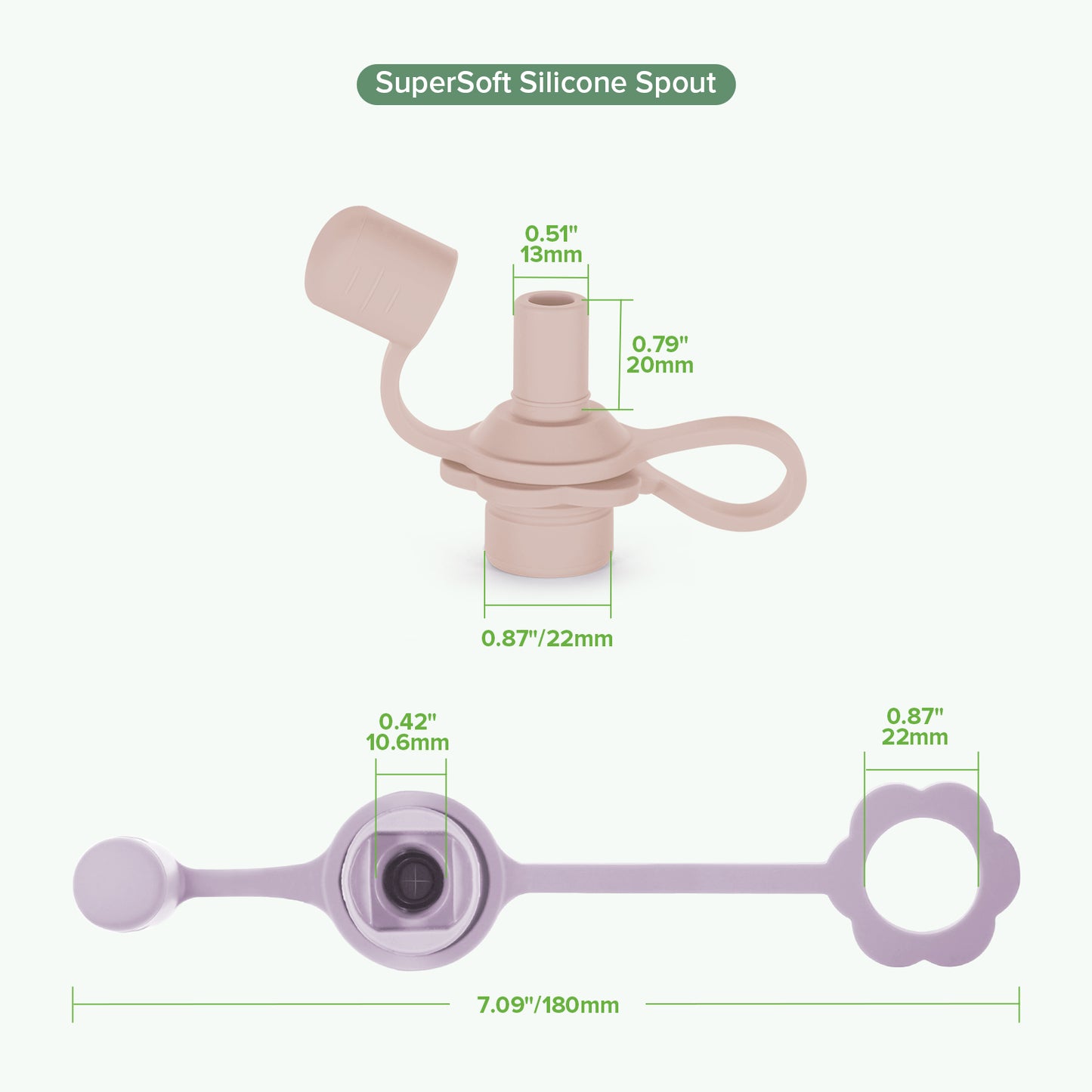 SuperSoft Silicone Spout - 2pcs