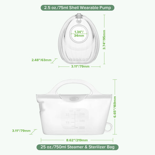 Shell Pump & Steriliser Bag Combo