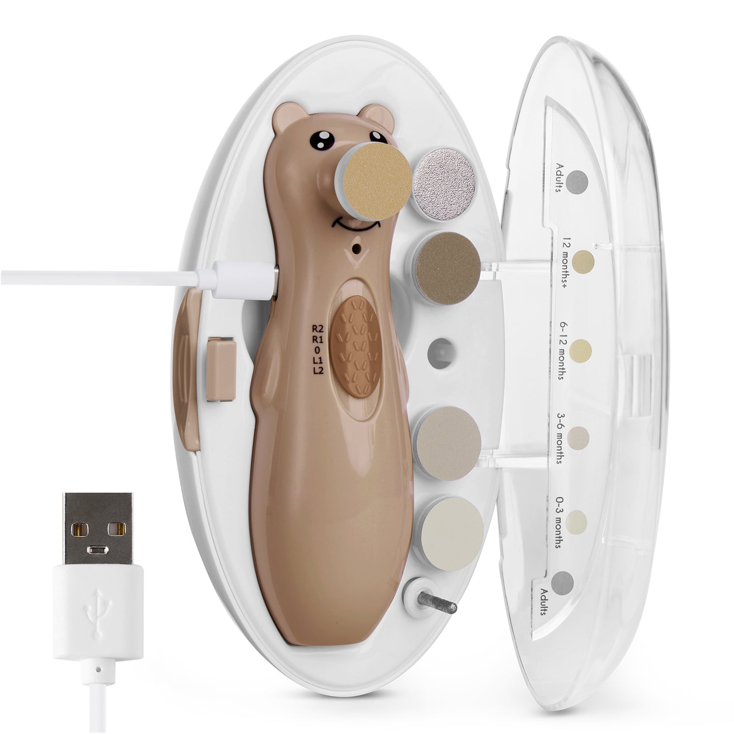 Happii Bear Rechargeable Nail Trimmer Set