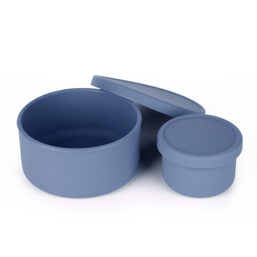 Round Silicone Food Container Set (2pcs)