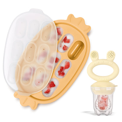 Fresh Food Feeder and Silicone Nibble Tray Set