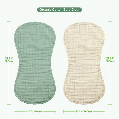 Organic Cotton Burp Cloth - 2pcs