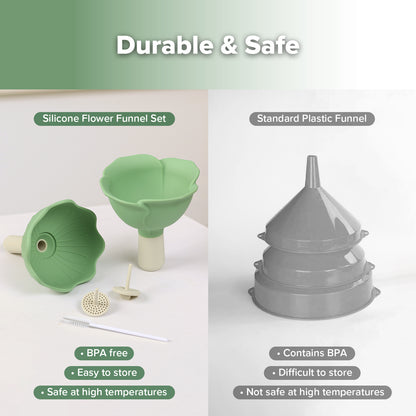 Silicone Flower Funnel Set