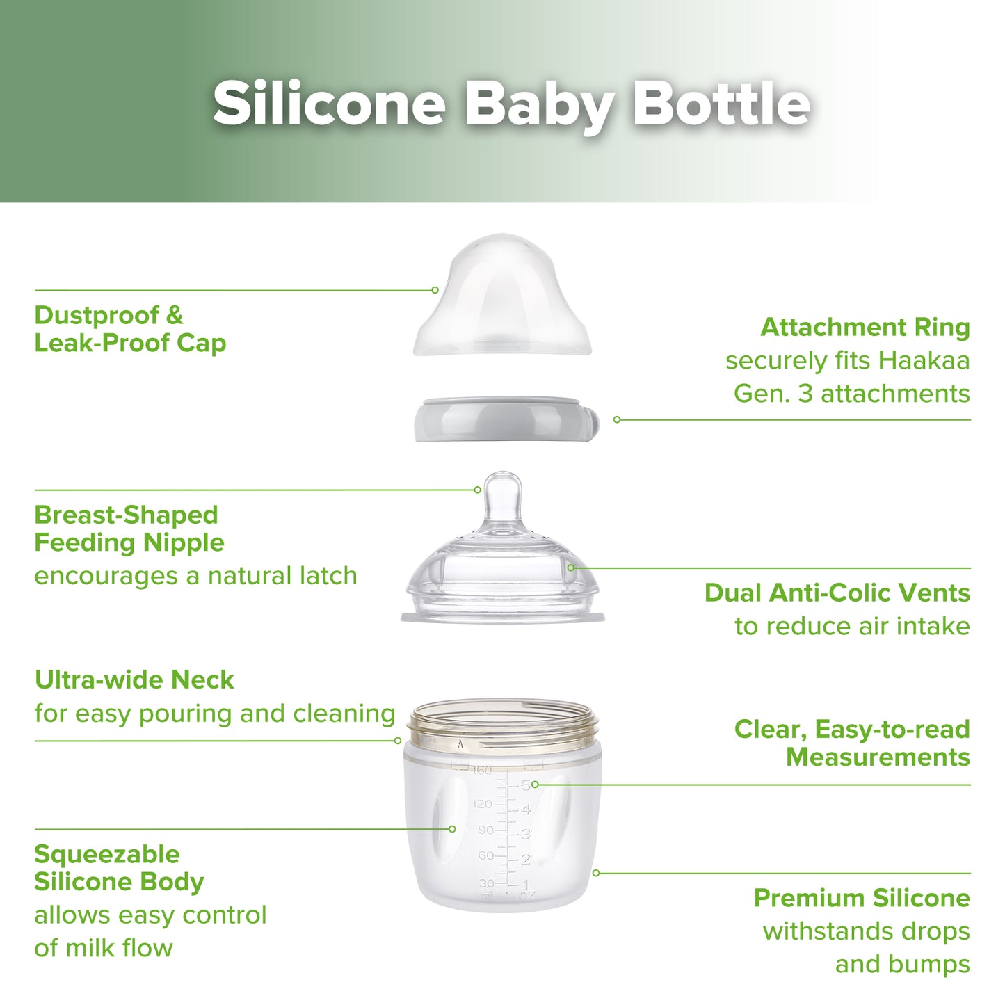 Generation 3 Silicone Baby Bottle (160ml | 250ml)
