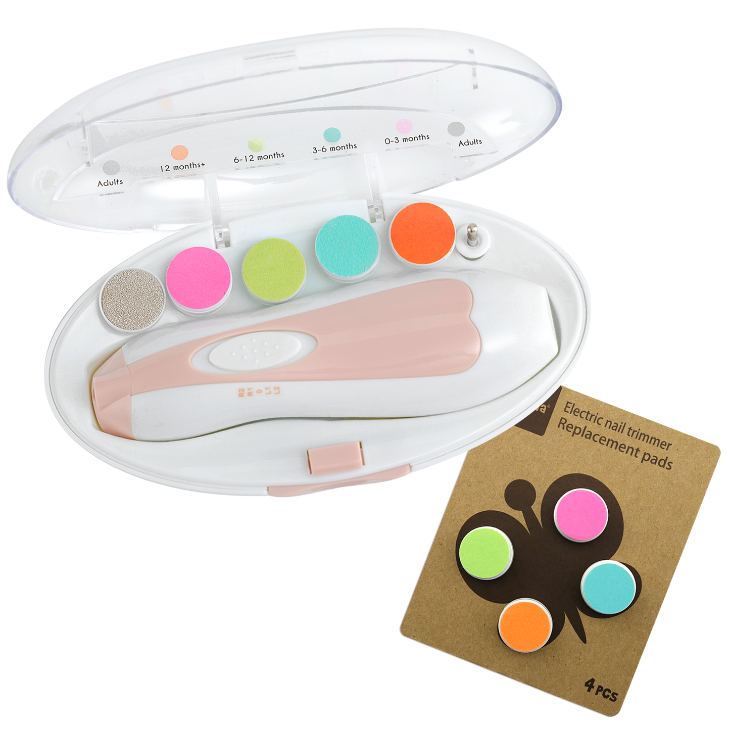 Baby Nail Care Set & Replacement Pads Combo