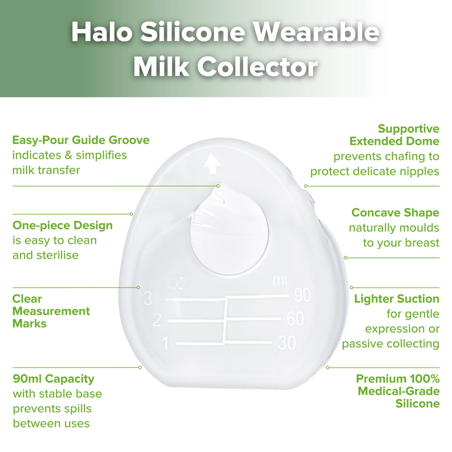 Halo Silicone Breastmilk Collector