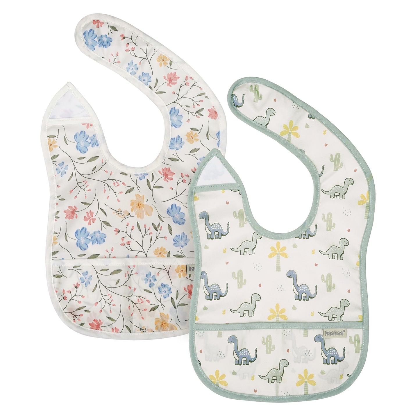 Haakaa Easy-fold Baby Bib - 2pcs