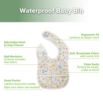 Haakaa Easy-fold Baby Bib - 2pcs
