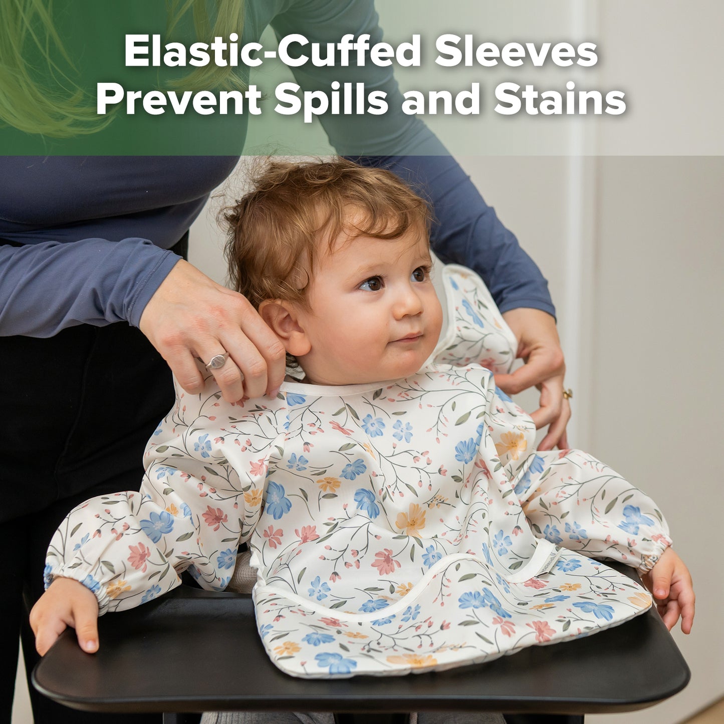 Haakaa Mess-free Smock & Bib Set