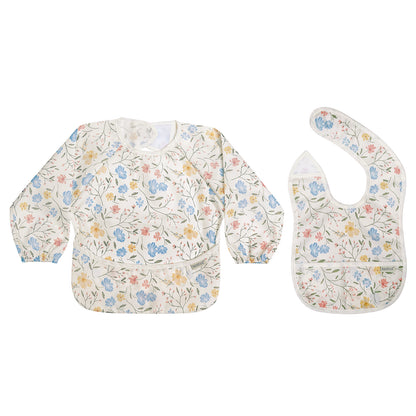 Haakaa Mess-free Smock & Bib Set