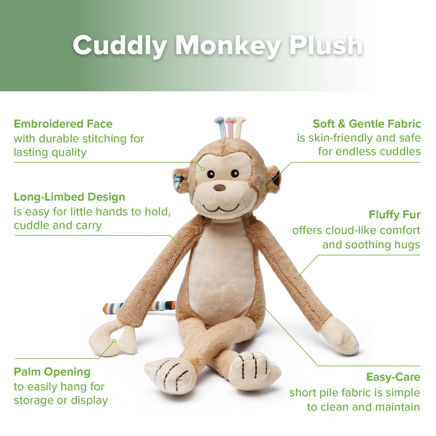 Milo Monkey Cuddly Plush
