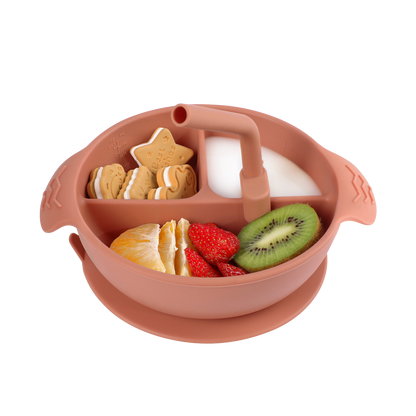 Silicone Divided Suction Bowl