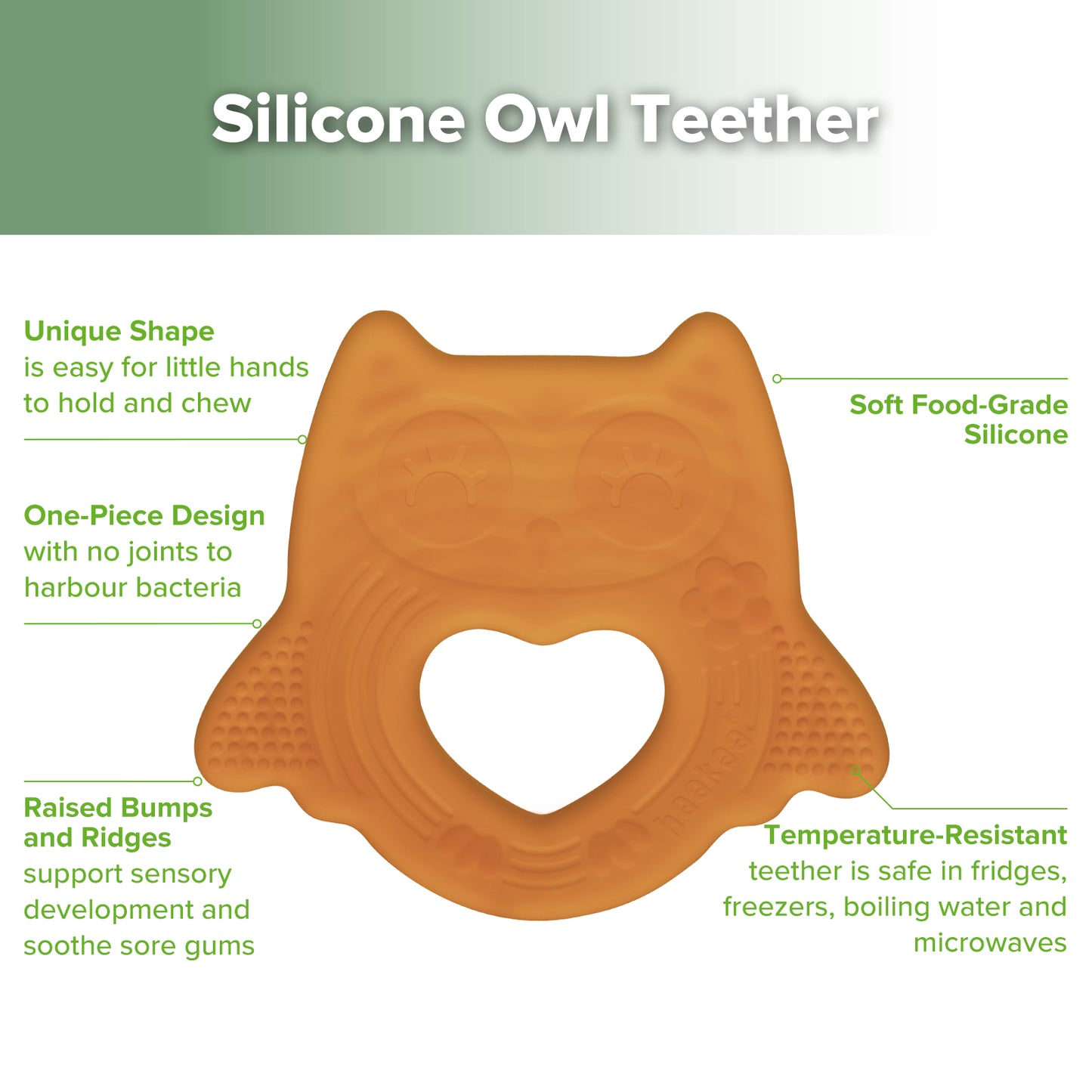 Silicone Owl Teether