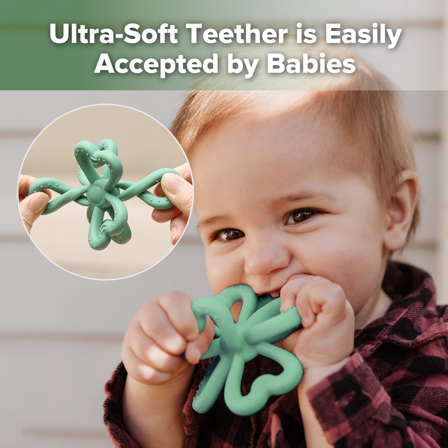 Silicone Clover Teether