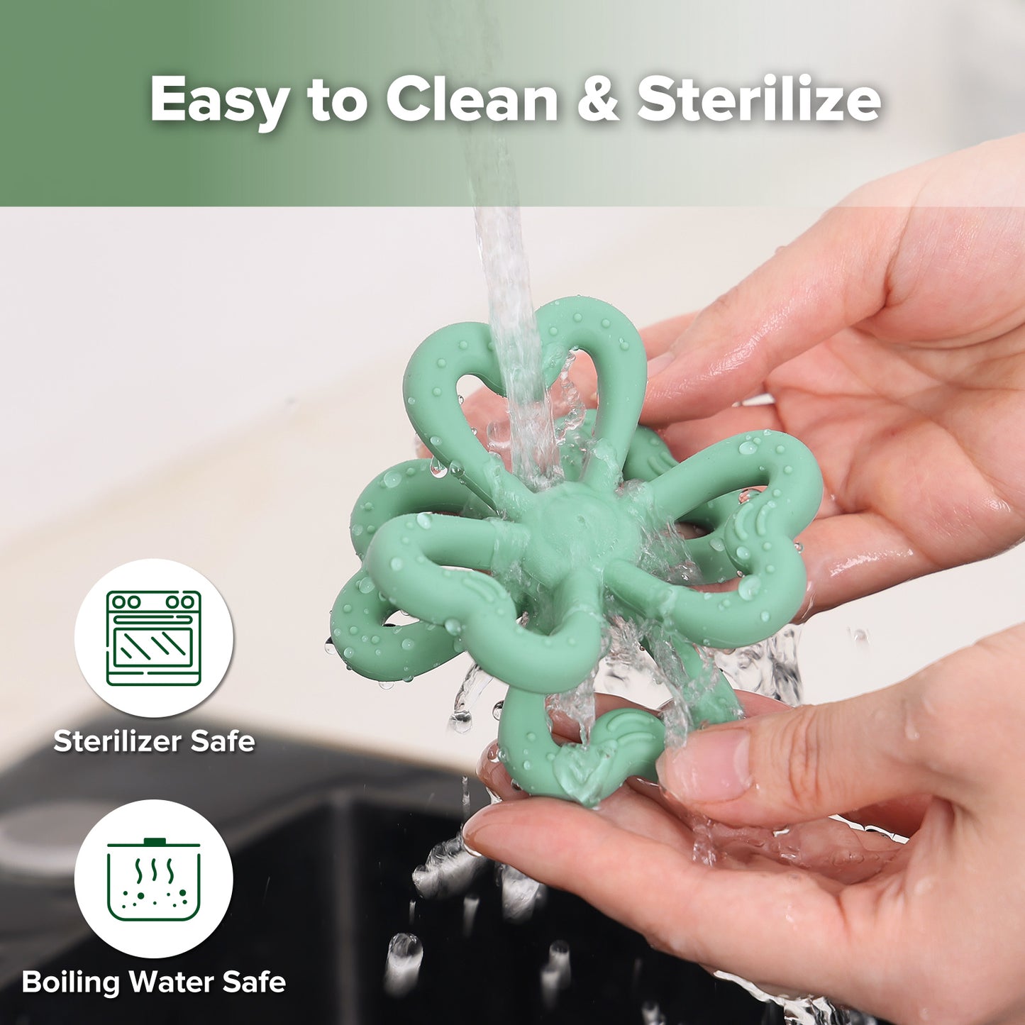 Silicone Clover Teether