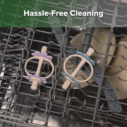 Silicone Twin Flower Teether