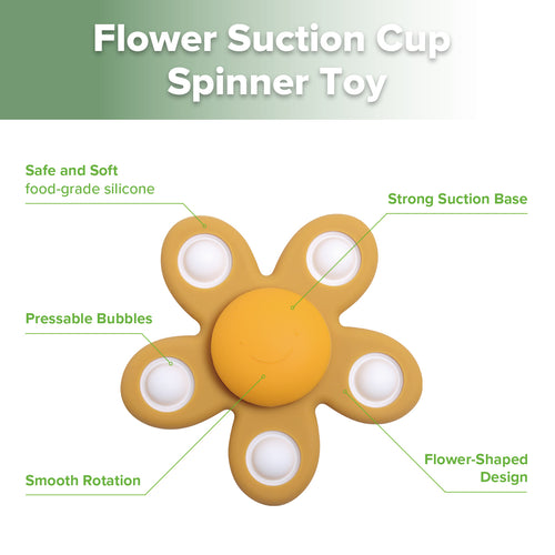 Flower Suction Cup Spinner Toy