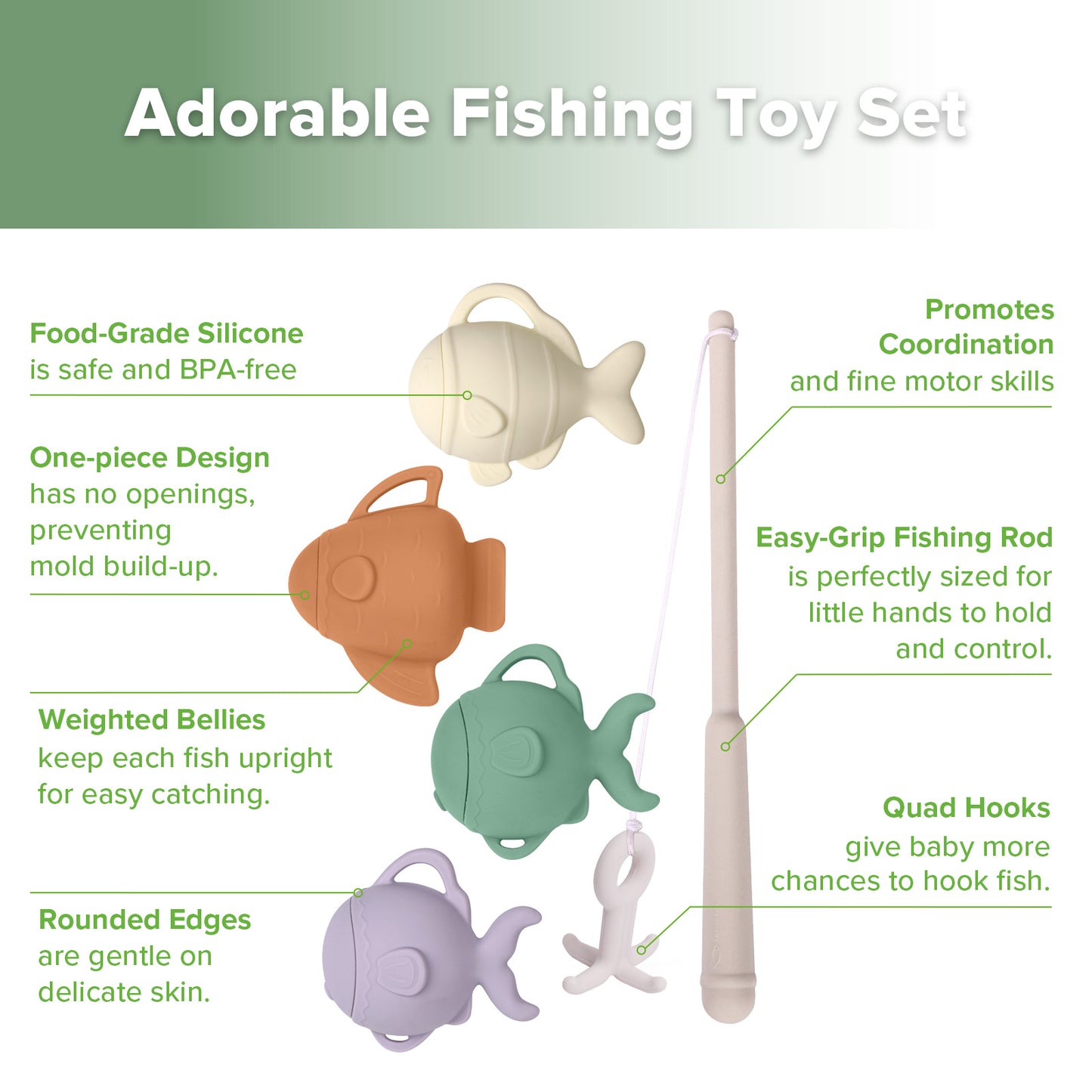 Bathtime Anglers Fishing Toy Set