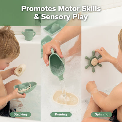 Nautical Silicone Bath Toy Set