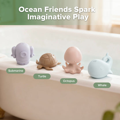 Ocean Explorer Silicone Bath Toy Set