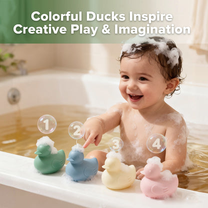 Dinky Ducks Silicone Bath Toy Set