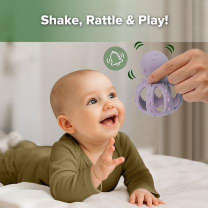 Haakaa Octopus Rattle Teether
