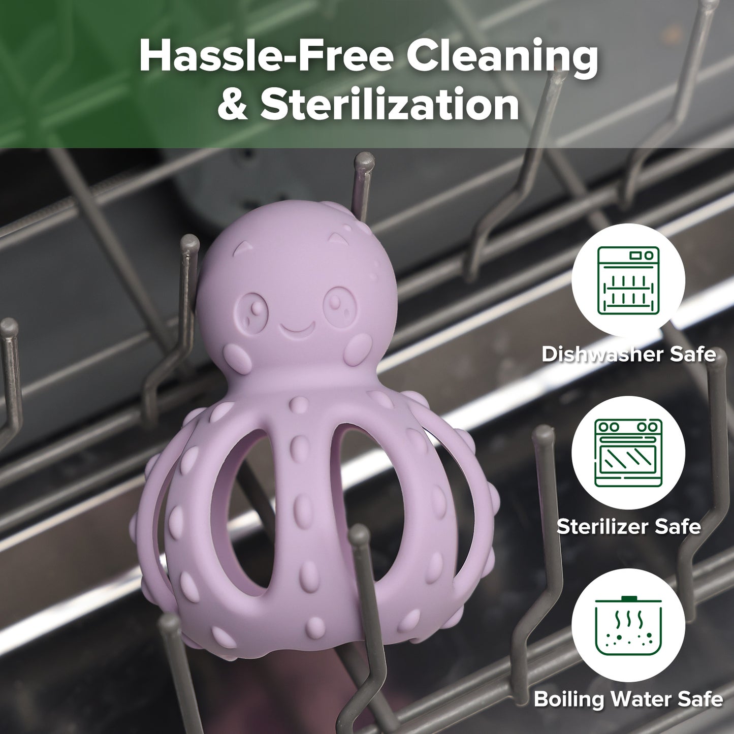 Haakaa Octopus Rattle Teether