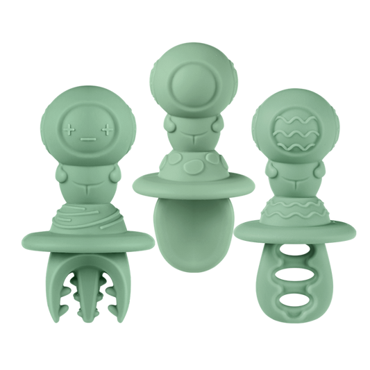 Astronaut Beginner Silicone Cutlery Set