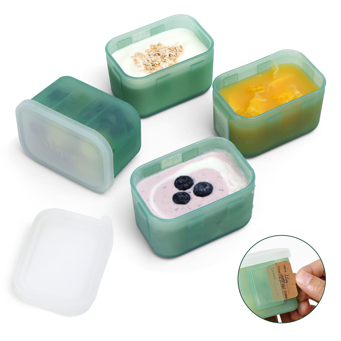 Haakaa Mini Meal Silicone Storage Containers