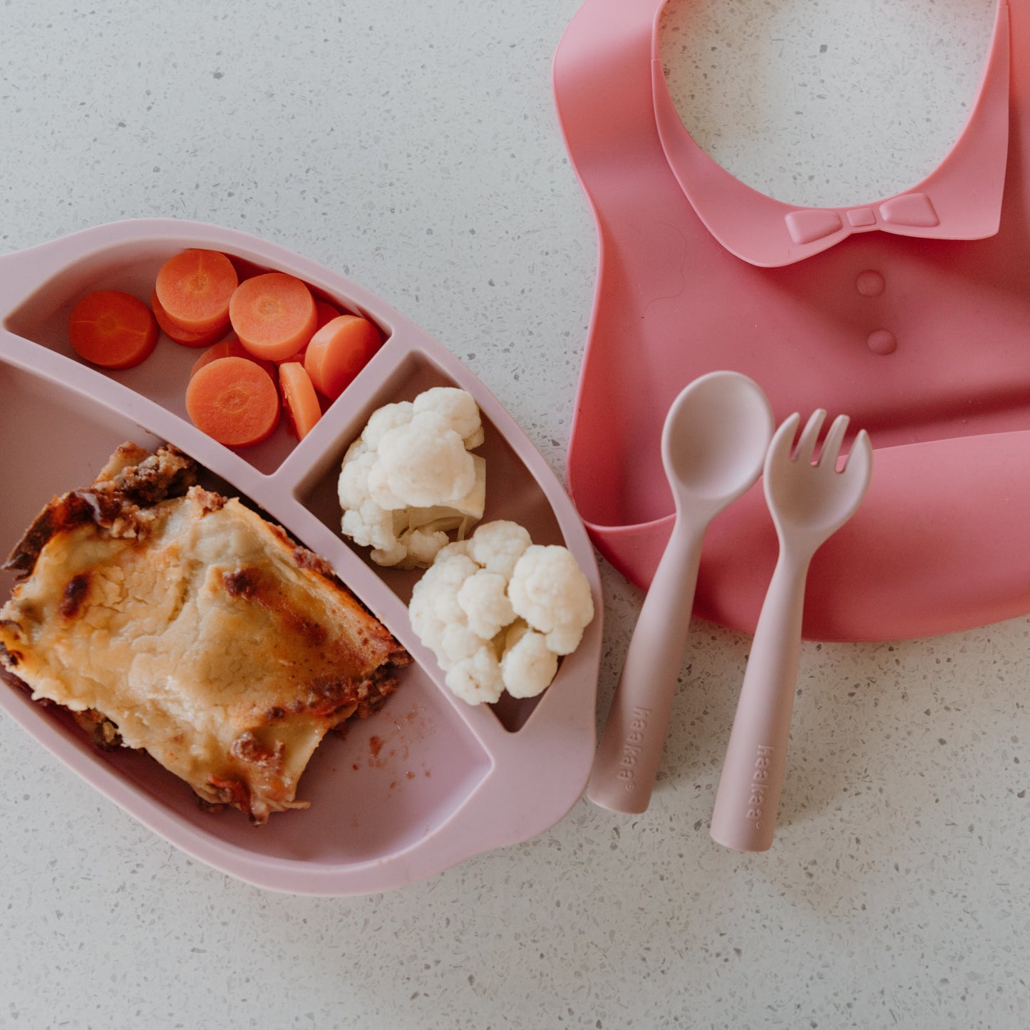 Silicone Kids Dinnerware Set.