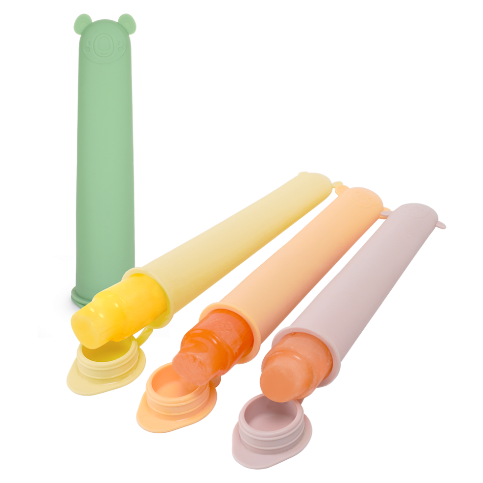 Silicone Ice Pop Mould Set (4 pcs)
