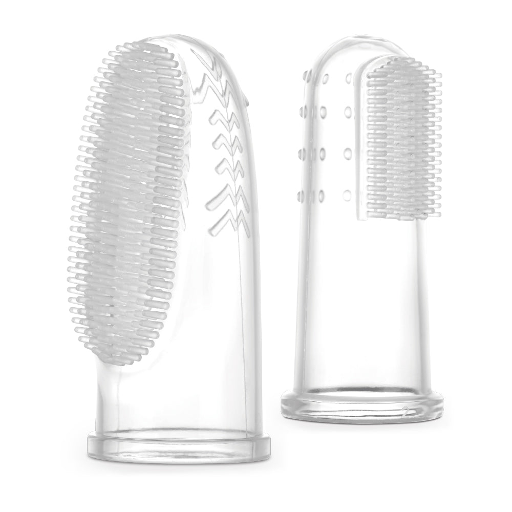 Silicone Finger Toothbrush set 2pcs (S&L) | Haakaa.