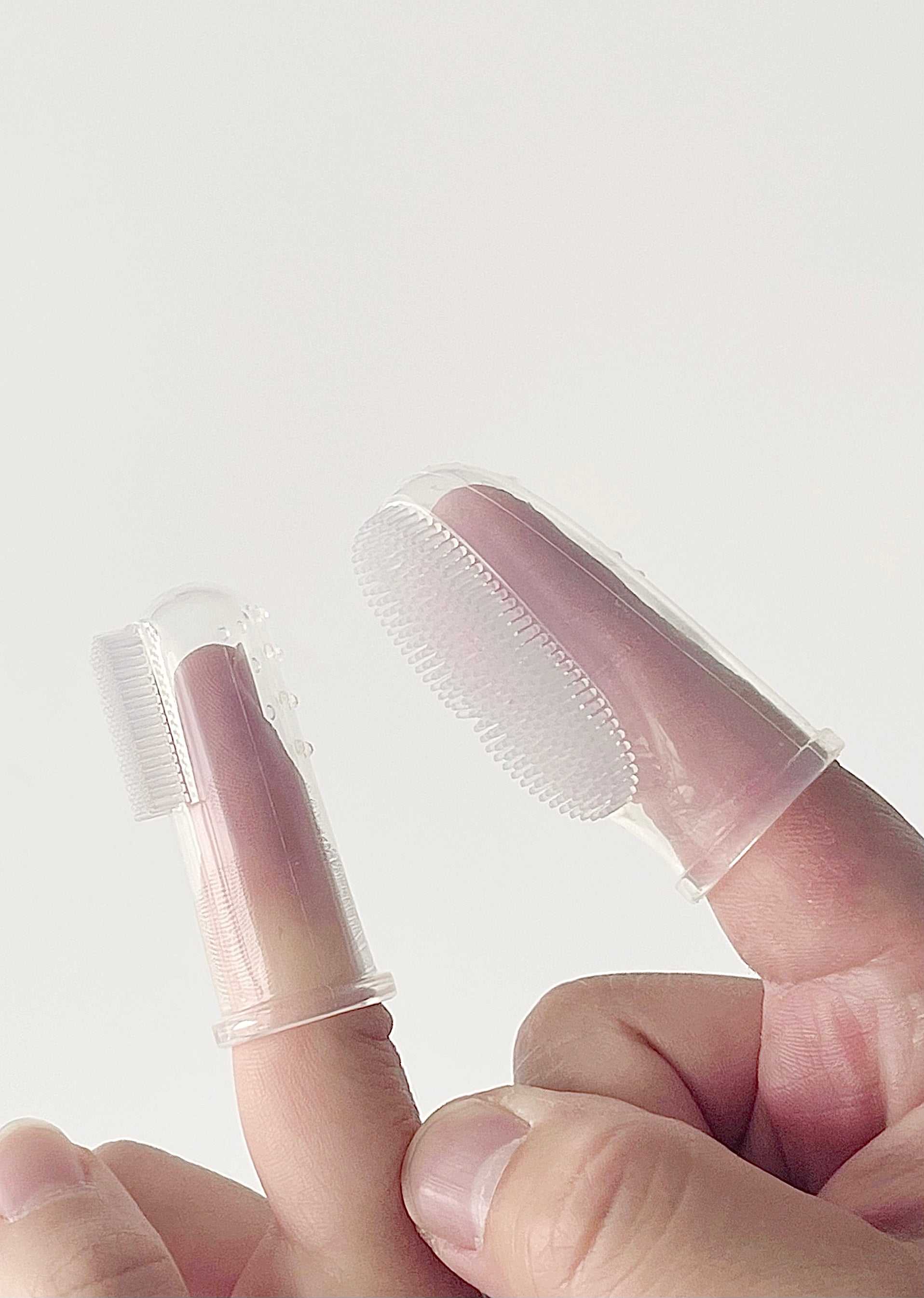 Silicone Finger Toothbrush set 2pcs (S&L) | Haakaa.
