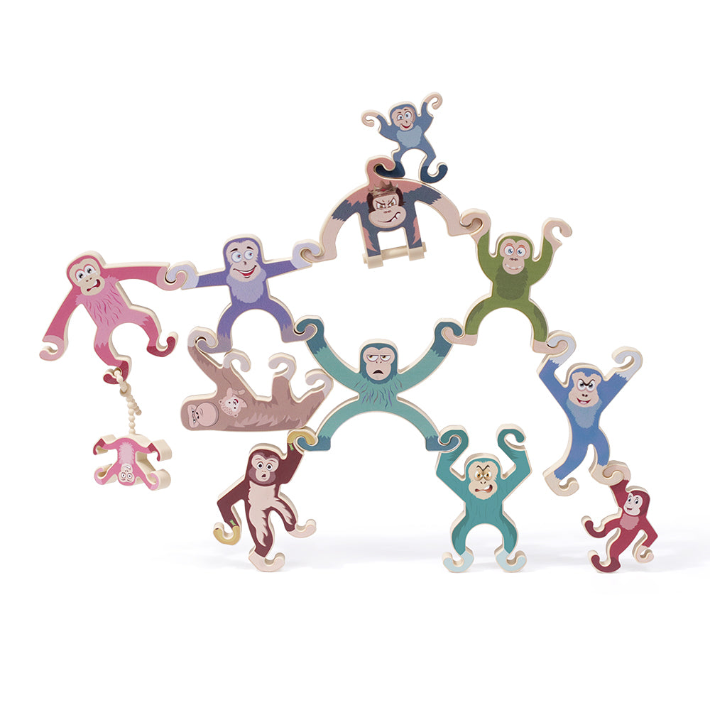 Cheeky Monkey Silicone Stackers.