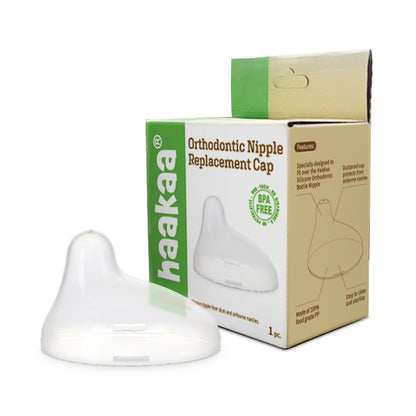 Generation 3 Glass Bottle Orthodontic Nipple Replacement Cap | Haakaa.