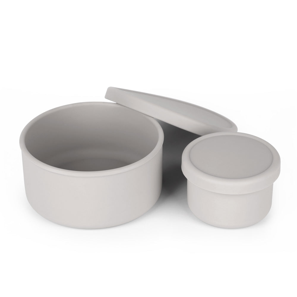 Round Silicone Food Container Set (2pcs) | Haakaa.