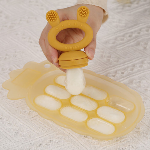 Pineapple Silicone Nibble Tray (with Label Slot)